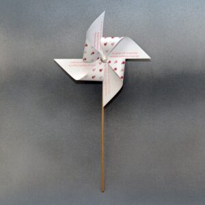 Τρισδιάστατο προσκλητήριο βάπτισης ανεμόμυλος.