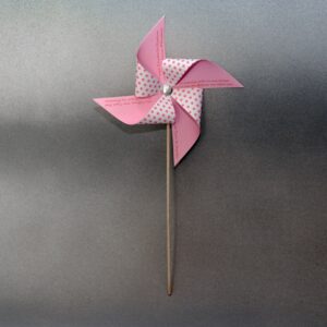 Τρισδιάστατο προσκλητήριο βάπτισης ανεμόμυλος.