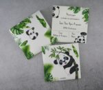 Προσκλητήριο βάπτισης με θέμα το πάντα και εκτυπωμένος φάκελος - κουτί.