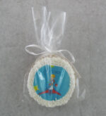 Γλυκό βάπτισης μπισκότο με επικάλυψη ζαχαρόπαστα και εκτυπωμένο το θέμα της επιλογής σας.