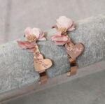 Χειροποίητα rose gold βραχιόλια για μαμά & νονά από τη σειρά "Ethereal Bracelets" με ιδιαίτερη διακόσμηση.