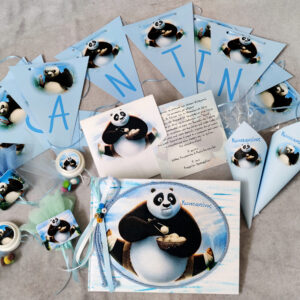 Θεματική πρόταση βάπτισης με θέμα "Kung Fu Panda".