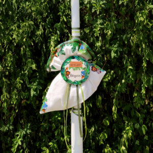 Λαμπάδα βάπτισης με θέμα ζωάκια της ζούγκλας.