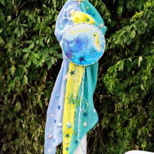 Λαμπάδα βάπτισης με θέμα βυθός.