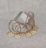 Χειροποίητα ροζ βραχιόλια για γιαγιά, θεία και συγγενείς από τη σειρά "Aesthetic Bracelets".