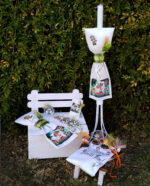 Πακέτο βάπτισης για αγόρι με θέμα ζωάκια του δάσους σε γήινες αποχρώσεις.