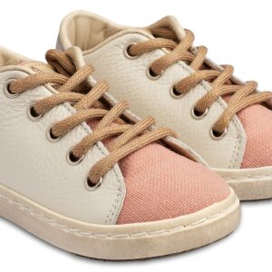 Τρίχρωμο Δετό Sneaker  BW4235 Εκρού Ροδί Γκρι