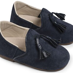 Μονόχρωμο Μοκασίνι με Φουντάκια EXC5173 Μπλε