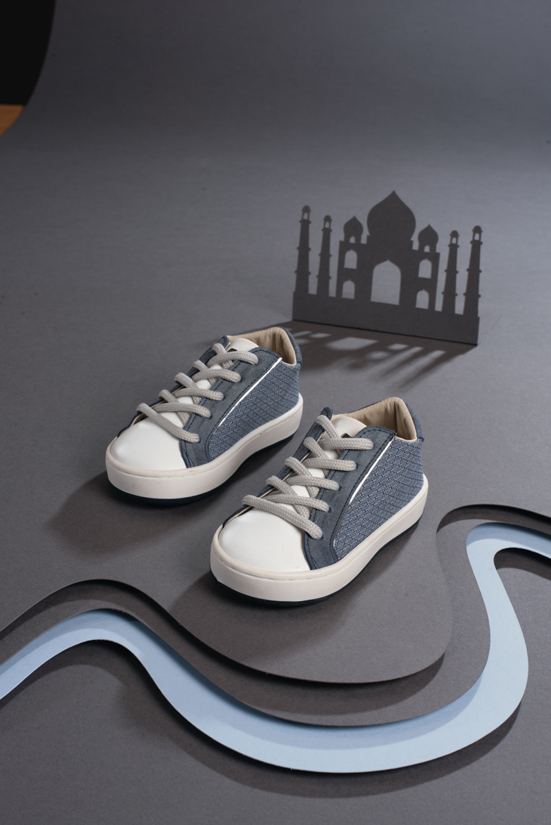 Δίχρωμο Δετό Σνίκερ EXC5199 Μπλε Ρουά Λευκό