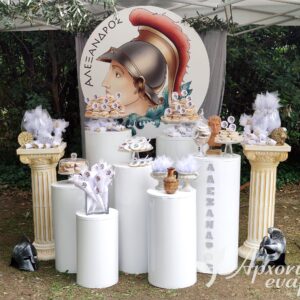 Αρχαιοελληνικός στολισμός με θέμα Μέγας Αλέξανδρος.