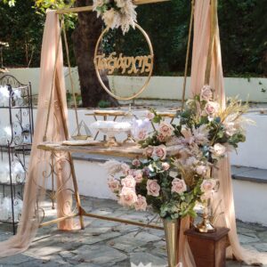 Minimal στολισμός γάμου - βάπτισης