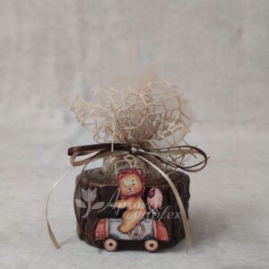 Μπομπονιέρα βάπτισης λιονταράκι ρεσώ