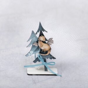 Μπομπονιέρα βάπτισης δρακάκι ξύλινο