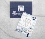 Προσκλητήριο βάπτισης με θέμα "Dream Big" αρκουδάκι.