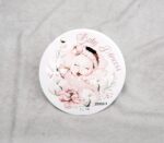 Προσκλητήριο βάπτισης με θέμα Baby Princess και διπλή κάρτα με τρουξ.