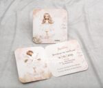 Προσκλητήριο βάπτισης με θέμα νεράιδα.