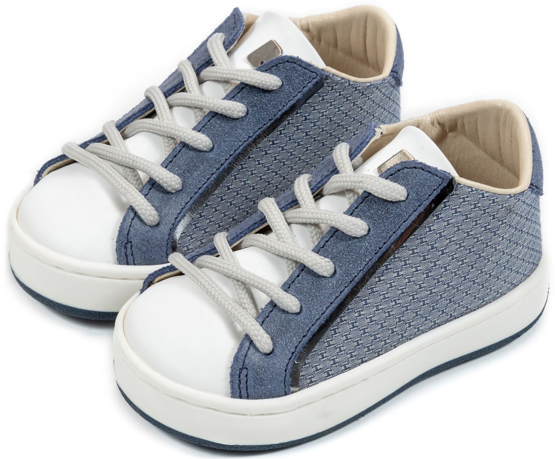 Δίχρωμο Δετό Σνίκερ EXC5199 Μπλε Ρουά Λευκό