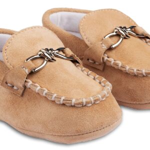 Χειροποίητο Μοκασίνι με Μεταλλική Αγκράφα MI1113 Μπεζ