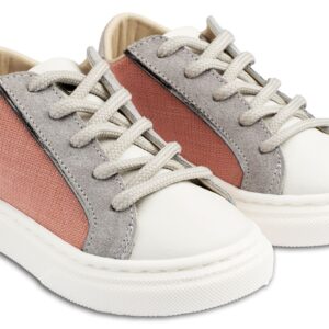 Τρίχρωμο Δετό Σνίκερ EXC5254 Λευκό Γκρι Ροδί