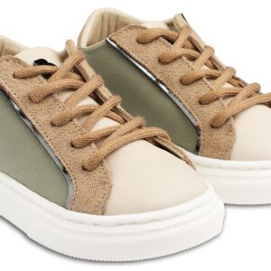 Τρίχρωμο Δετό Σνίκερ EXC5254 Εκρού Μπεζ  Mέντα