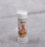 Περιτύλιγμα σαπουνόφουσκας με θέμα αρκουδάκι και το όνομα του μωρού.