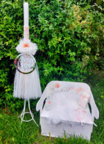 Ρομαντικό πακέτο βάπτισης για κορίτσι σε λευκές και  αποχρώσεις.