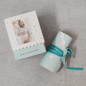 Baby shower xάρτινη κορδέλα.