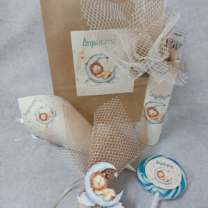 Θεματική πρόταση βάπτισης με θέμα λιονταράκι.