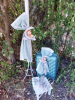 Πακέτο βάπτισης για αγόρι με θέμα λιονταράκι σε βεραμάν και εκρού αποχρώσεις.