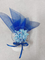 Χριστουγενιάτικη μπομπονιέρα plexiglass με θέμα καρυοθραύστης σε βότσαλο.