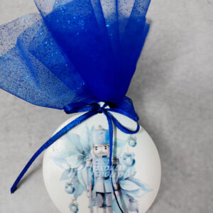 Χριστουγεννιάτικη μπομπονιέρα κεραμική εκτυπωμένη με θέμα Καρυοθραύστης.