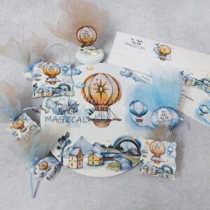 Θεματική πρόταση βάπτισης με θέμα αερόστατο.