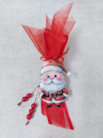 Χριστουγεννιάτικη μπομπονιέρα plexiglass στολίδι με θέμα  Άγιος Βασίλης.