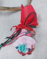 Χριστουγεννιάτικη μπομπονιέρα plexiglass στολίδι με θέμα ξωτικό.