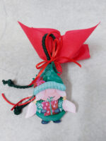 Χριστουγεννιάτικη μπομπονιέρα plexiglass στολίδι με θέμα ξωτικό.