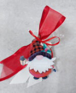 Χριστουγεννιάτικη μπομπονιέρα plexiglass στολίδι με θέμα ξωτικό.