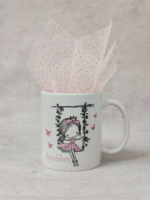 Μπομπονιέρα βάπτισης κούπα με θέμα Little Princess.