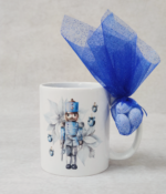 Χριστουγεννιάτικη μπομπονιέρα βάπτισης κούπα με θέμα καρυοθραύστης.