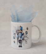 Χριστουγεννιάτικη μπομπονιέρα βάπτισης κούπα με θέμα καρυοθραύστης.