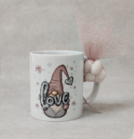 Χριστουγεννιάτικη μπομπονιέρα βάπτισης κούπα με θέμα ξωτικό.