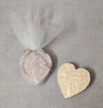 Προσκλητήριο - μπομπονιέρα γάμου - βάπτισης διακοσμητικό κεραμικό ανάγλυφο σουβέρ.