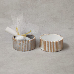 Προσκλητήριο- μπομπονιέρα γάμου - βάπτισης κεραμικό ρεσώ.