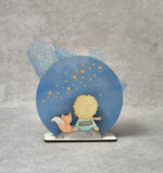 Μπομπονιέρα βάπτισης ξύλινο τρισδιάστατο με θέμα μικρός πρίγκιπας.