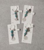 Μαρτυρικά μπρελόκ Μαμά - Νονά με κωνσταντινάτο σε εκτυπωμένο καρτελάκι με τα ίδια στοιχεία.