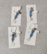 Μαρτυρικά μπρελόκ Μαμά - Νονά με κωνσταντινάτο σε εκτυπωμένο καρτελάκι με τα ίδια στοιχεία.