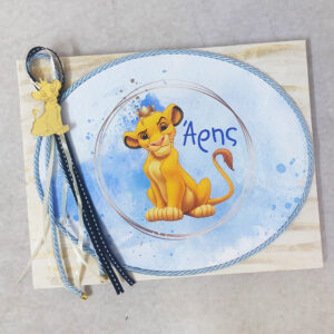 Χειροποίητο βιβλίο ευχών με θέμα Σύμπα  σε ανάγλυφο υλικό EVA, διακοσμητικό από χρυσό καθρέφτη plexiglass, σχοινιά και κορδέλες.