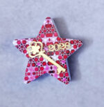 Κεραμικό Αστέρι Λάμψης Διακοσμητικό Γούρι με δυο στοιχεία plexiglass