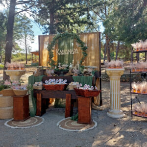 Στολισμός βάπτισης με αρχαιοελληνικό θέμα