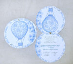 TOILE DE JOUY ΣΤΡΟΓΓΥΛΗ ΠΡΟΣΚΛΗΣΗ  ΑΕΡΟΣΤΑΤΟ ΓΑΛΑΖΙΟ