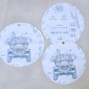 TOILE DE JOUY ΣΤΡΟΓΓΥΛΗ ΠΡΟΣΚΛΗΣΗ  ΣΑΦΑΡΙ BABY BLUE DENIM ΧΡΩΜΑ